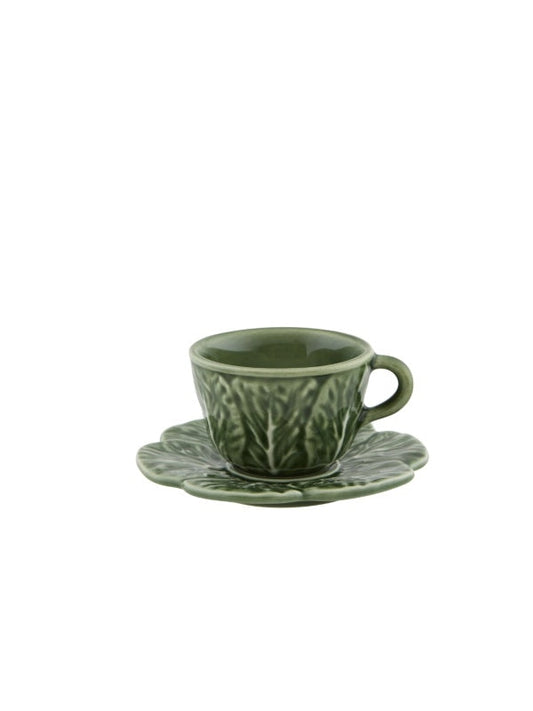 TEA CUP AND SAUCER in CABBAGE design