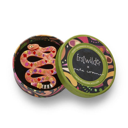 The Rowdy Rattlesnake Brooch by Erstwilder Quirks!