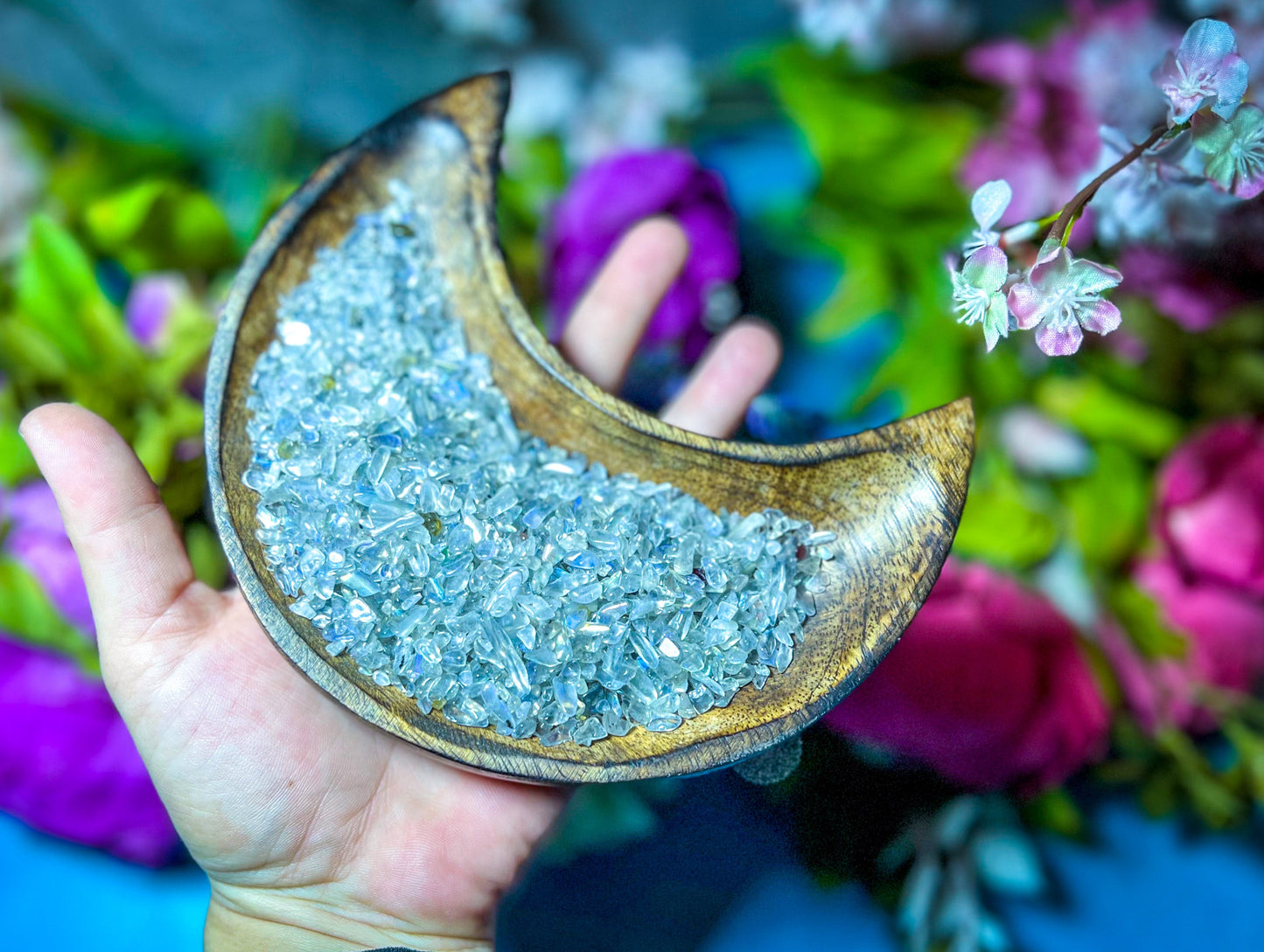 Bulk Crystal Chips, 1 Lb, Rose Quartz, Amethyst, Smoky Quartz, Carnelian, Labradorite, Citrine, Rainbow Moonstone, Black Tourmaline Chips