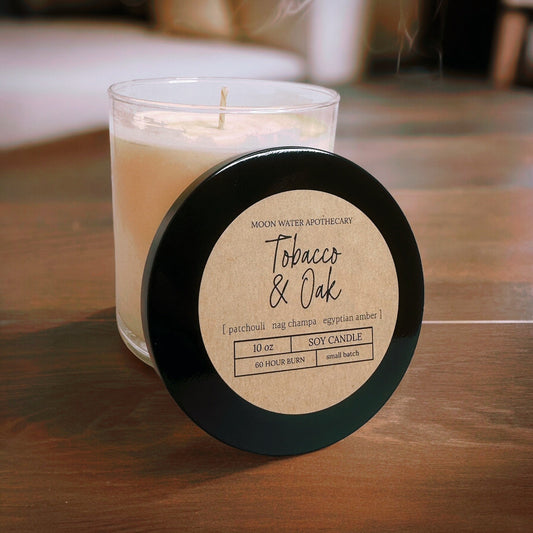 Tobacco & Oak - CANDLE Moon Water Apothecary