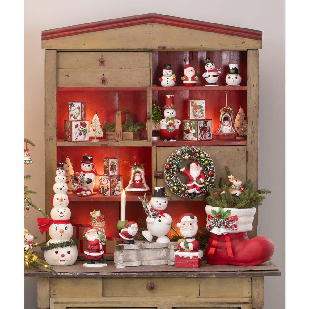 Top Hat Snowman Container by Bethany Lowe Designs