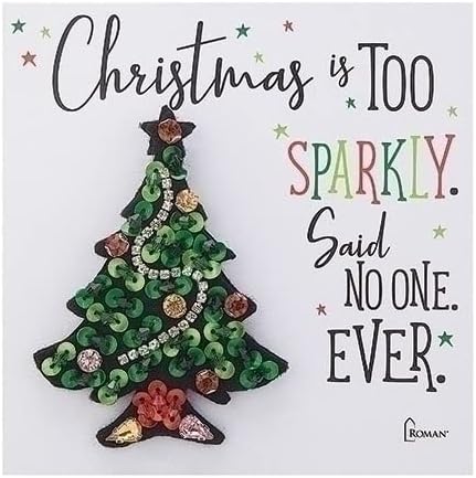 Rhinestone & Sequins Christmas Tree Pin Quirks!