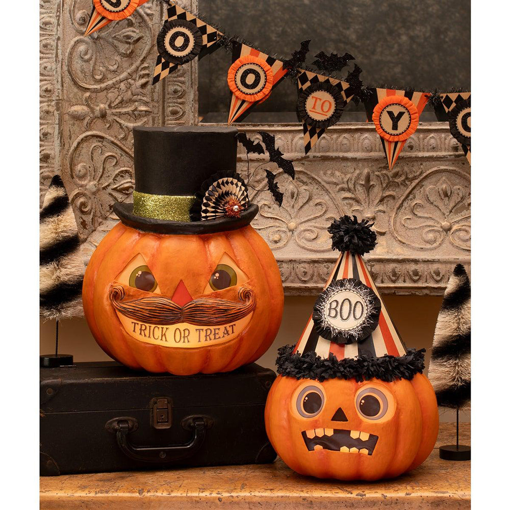 Trick or Treat Pumpkin Stache by Bethany Lowe Designs Quirks!