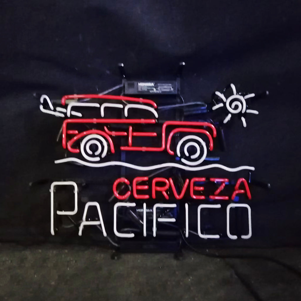 Truck Car Cerveza Pacifico Beer Neon Signs Light Neon Signs Land