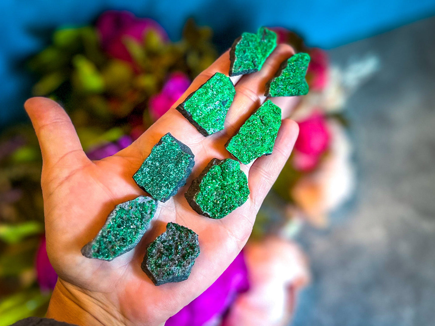 Uvarovite Garnet Specimens