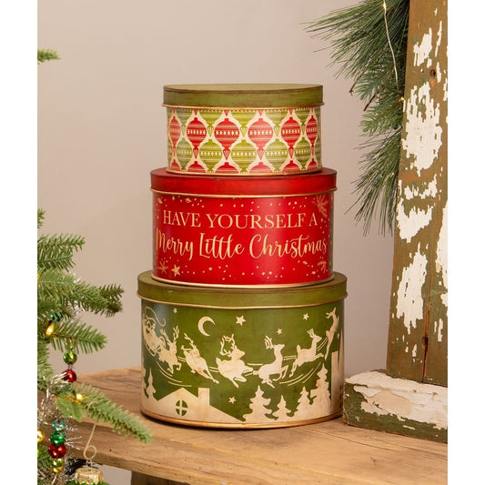 Vintage Christmas Tins S3 by Bethany Lowe Designs Quirks!