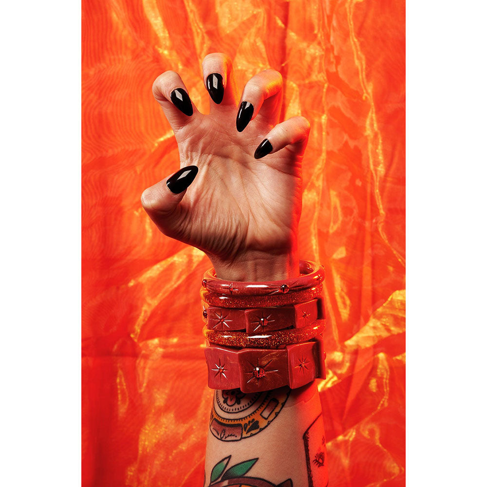 Wide Mesmerised Bangle by Splendette - DUCHESS