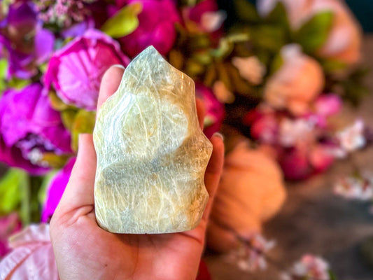 Sweet Yellow Moonstone Flames