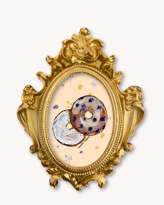 Bagel - Mini framed print