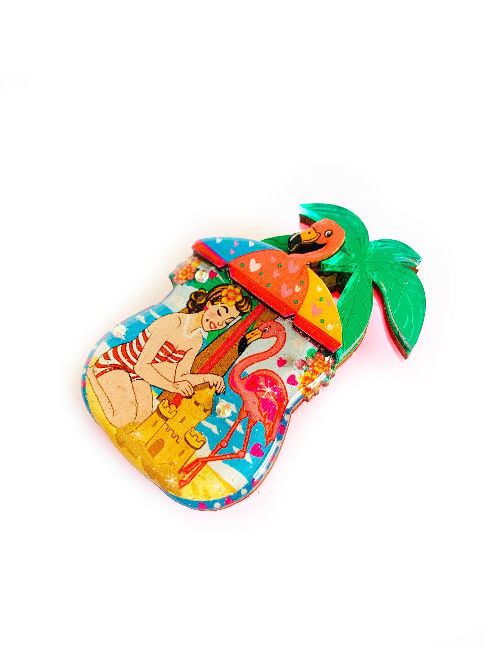 Frankie at the Beach Brooch by Rosie Rose Parker Quirks!