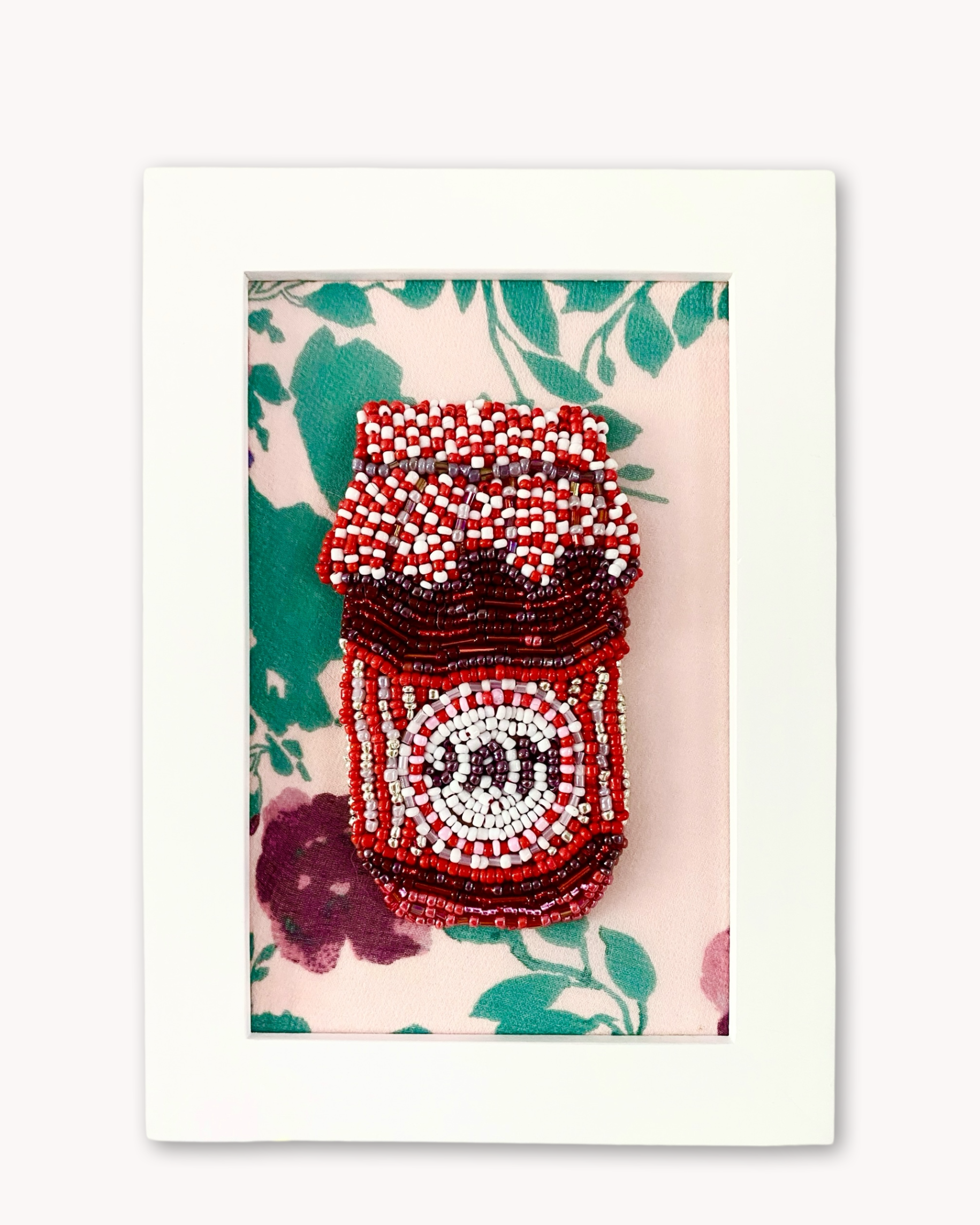 Strawberry Jam Petite Beaded Art Heather Freitas