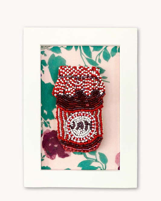 Strawberry Jam Petite Beaded Art Heather Freitas
