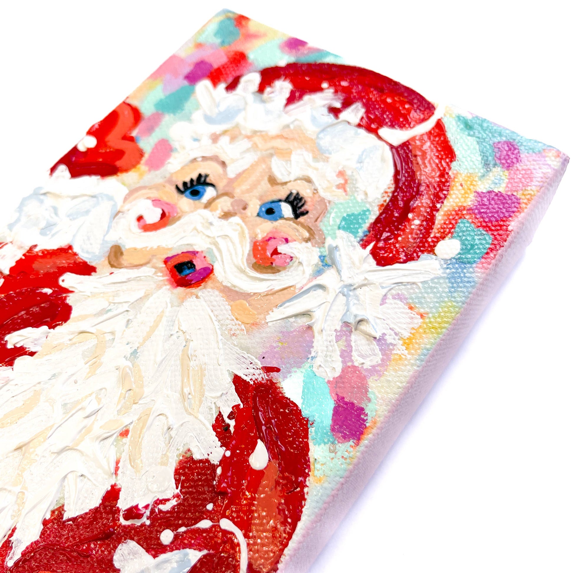 Red Velvet Vintage Santa Original Painting Quirks!