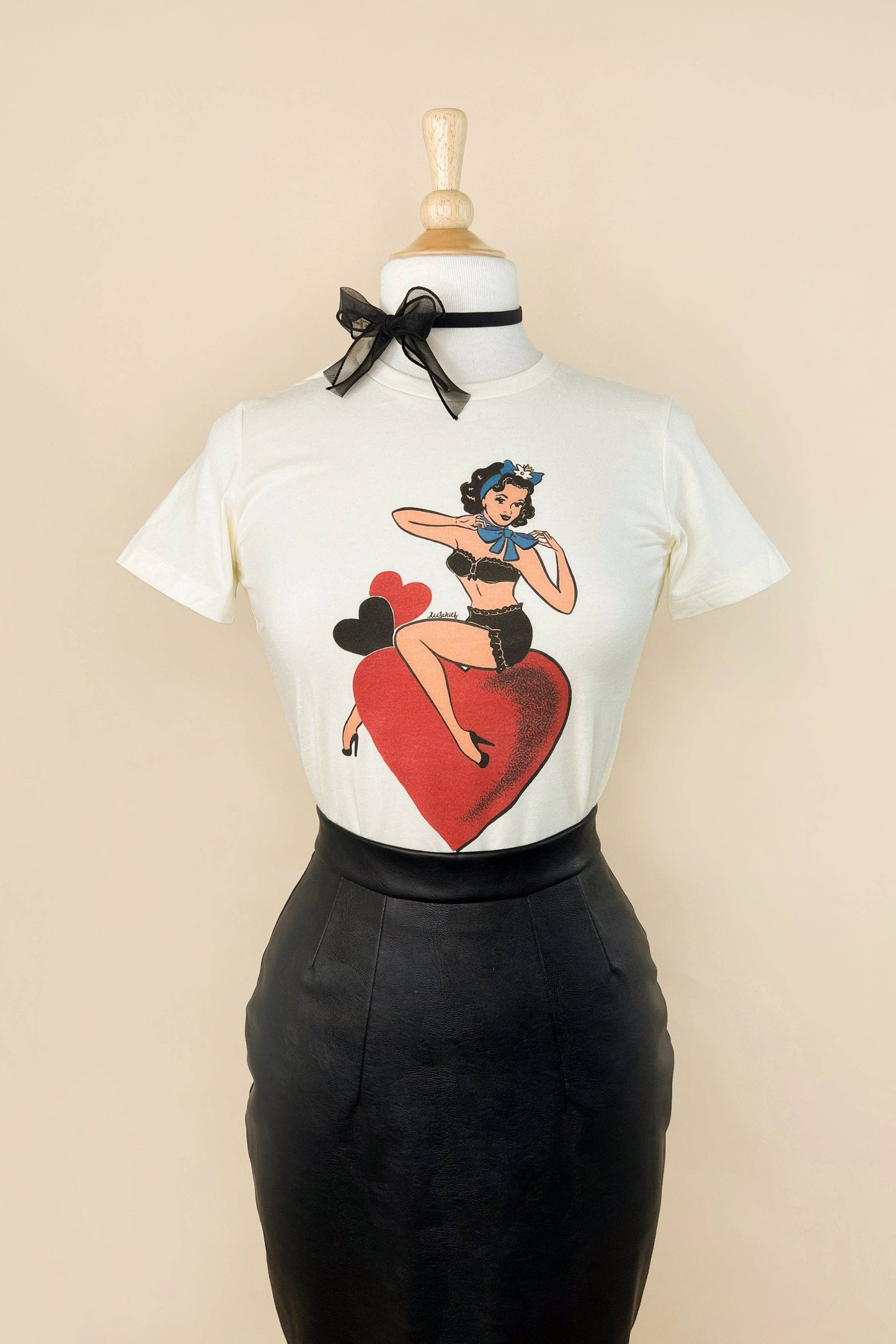 All My Love Fitted Tee in Ivory Quirks!