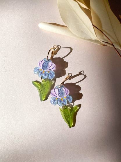 Purple Iris Earrings Quirks!