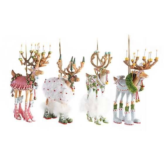 Dash Away Reindeer Ornament Set-A by Patience Brewster Quirks!
