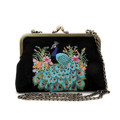 Peacock Embroidered Kisslock Bag Quirks!
