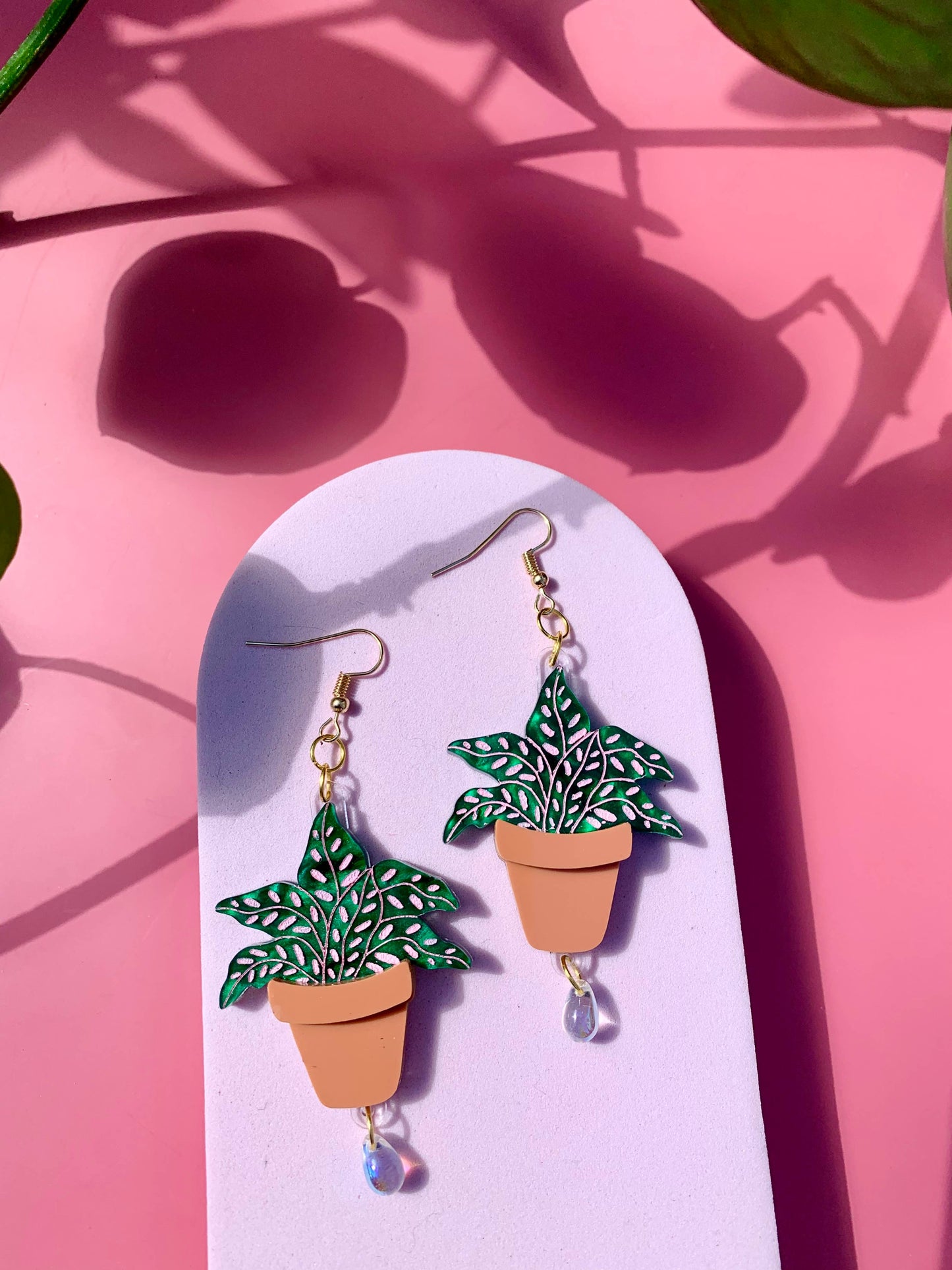 Terracotta Plants Acrylic Earrings Quirks!