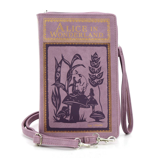 Alice in Wonderland Book Handbag - LAVENDER