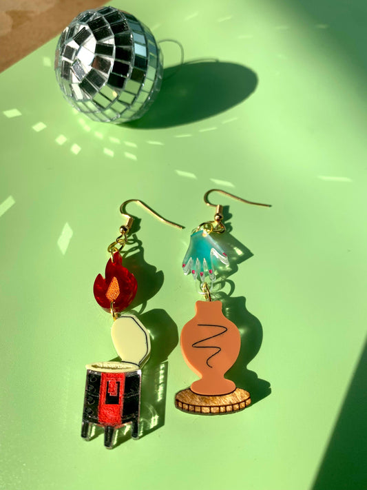 Don’t Clay With Me Statement Acrylic Earrings Quirks!
