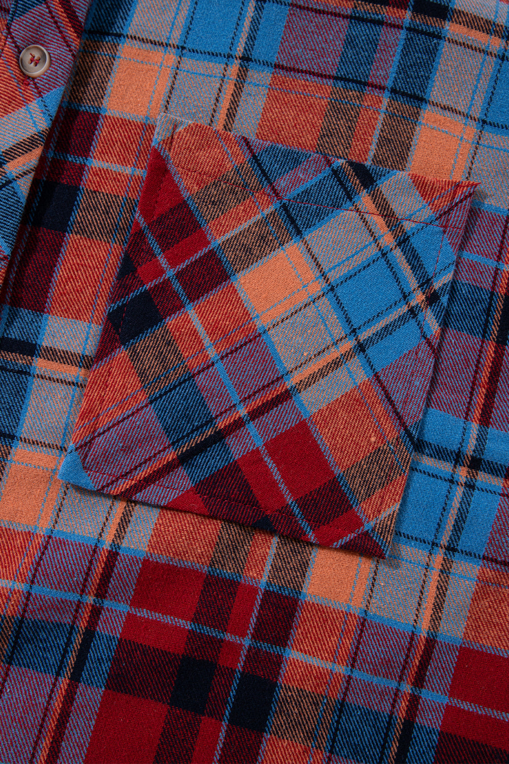 Red Plaid Print Drop Sleeve Loose Shirt Shewin