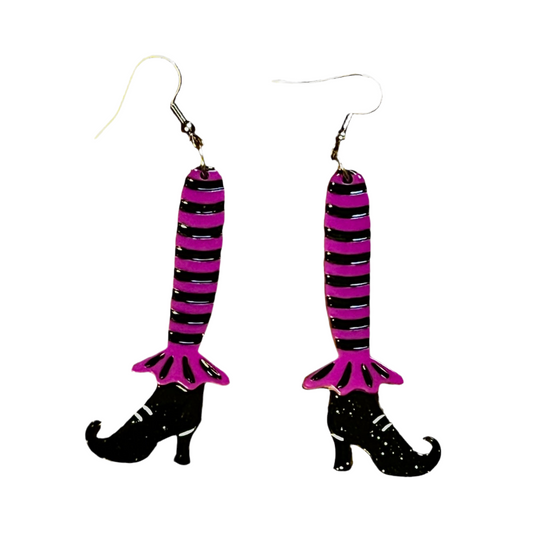 Bewitching Booties Earrings in PURPLE by Lipstick & Chrome Quirks!