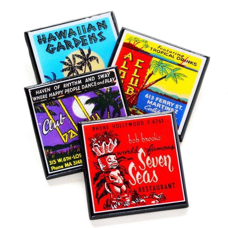 The Tiki Room: Vintage Tiki Lounge Coaster Set Quirks!