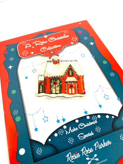 Christmas House Brooch by Rosie Rose Parker Quirks!