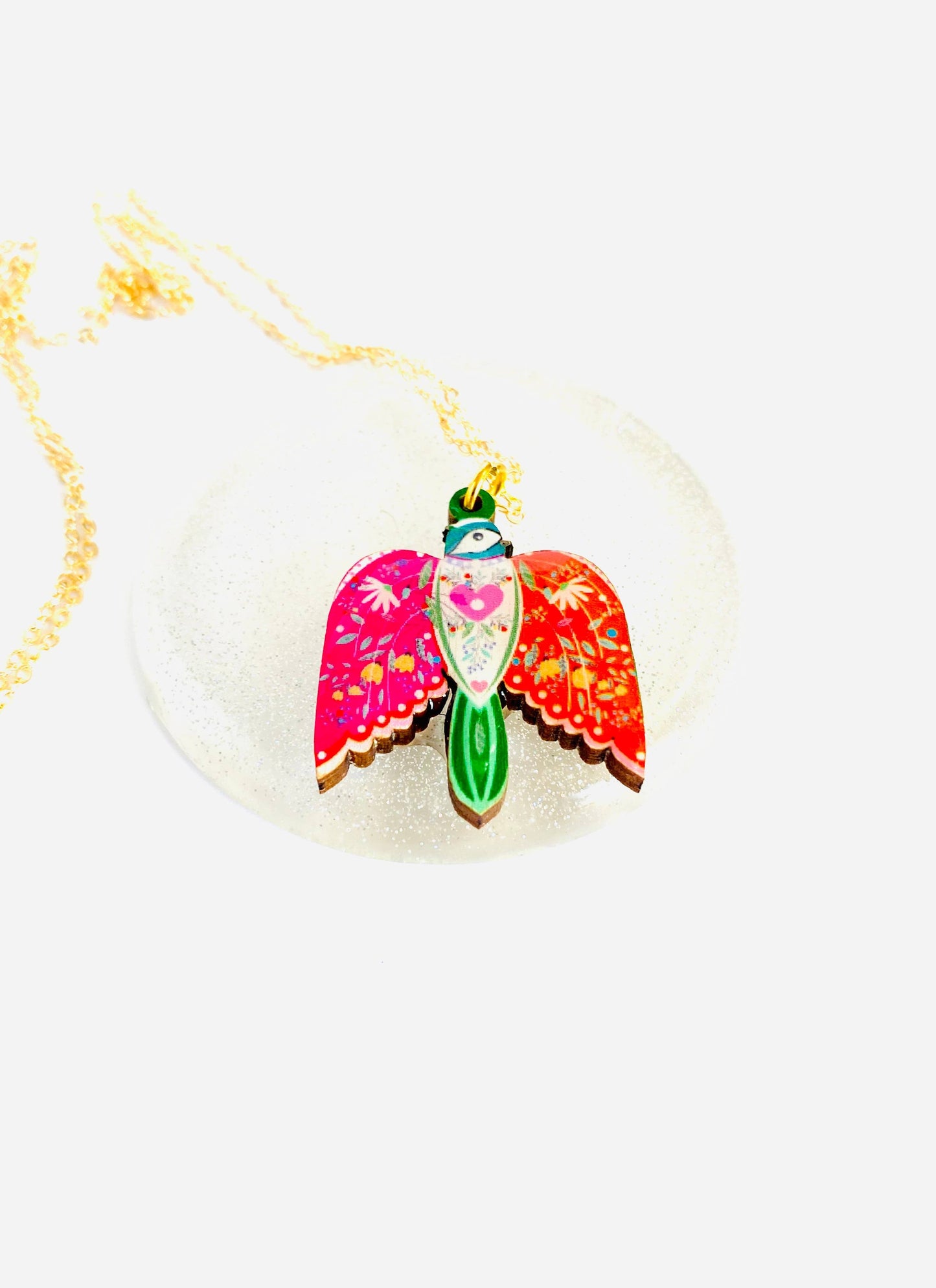 Pretty Bird in Flight Necklace by Rosie Rose Parker Quirks!