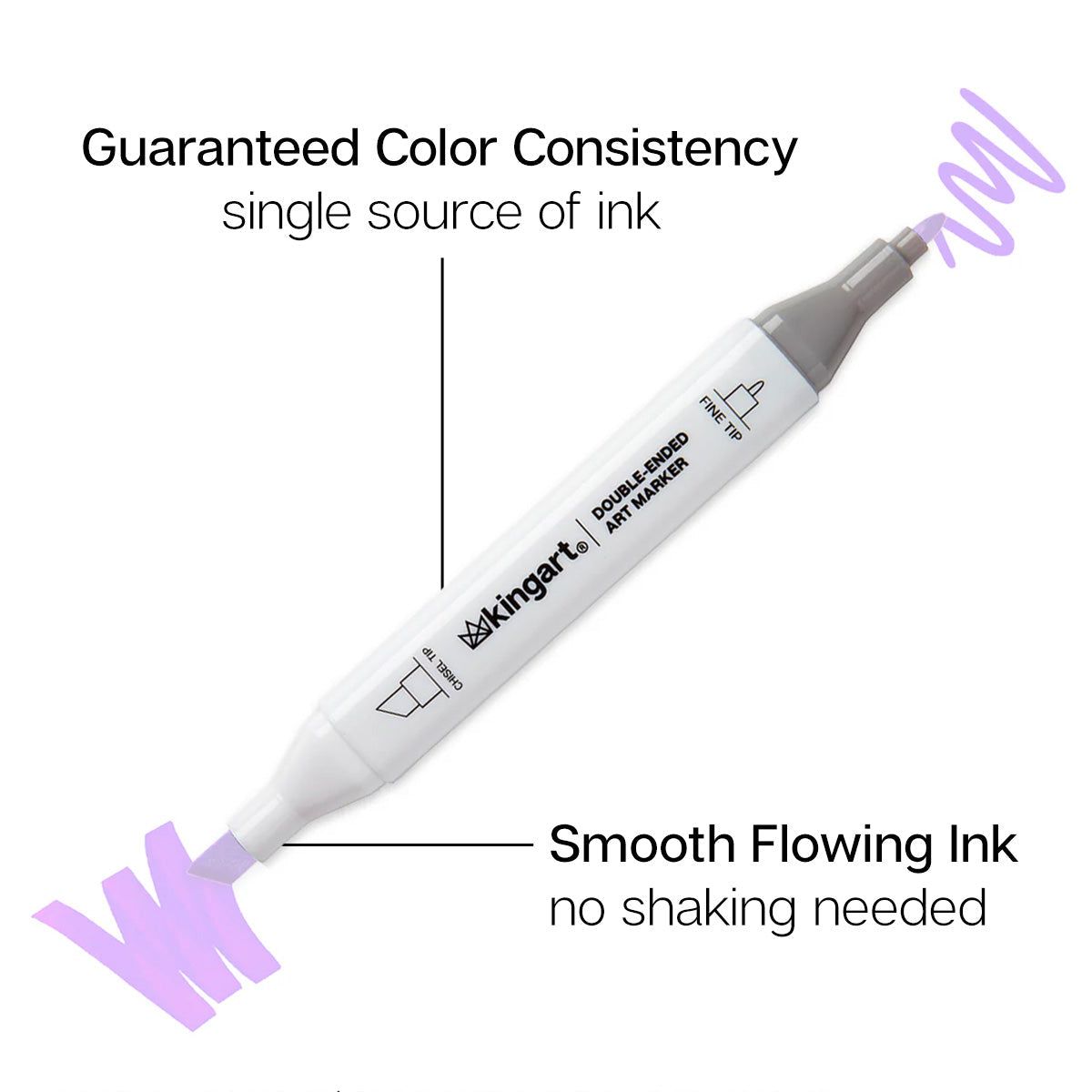 Double-Ended Alcohol Markers - 24 Pastel Colors