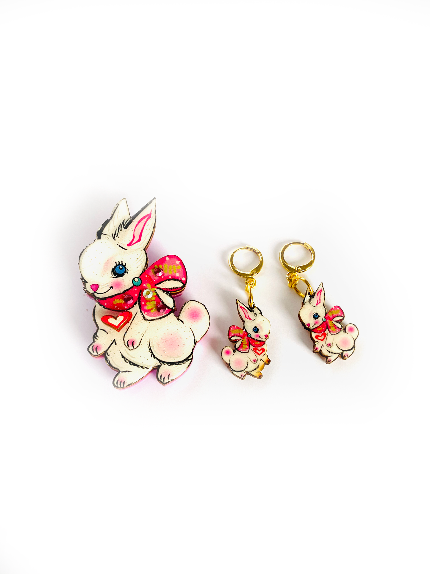 Layla the Bunny Brooch by Rosie Rose Parker
