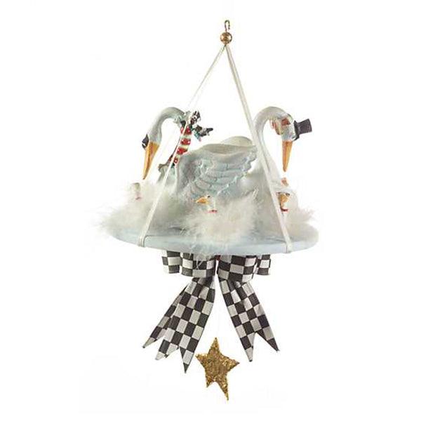 12 Days 7 Swans a-Swimming Ornament by Patience Brewster Quirks!