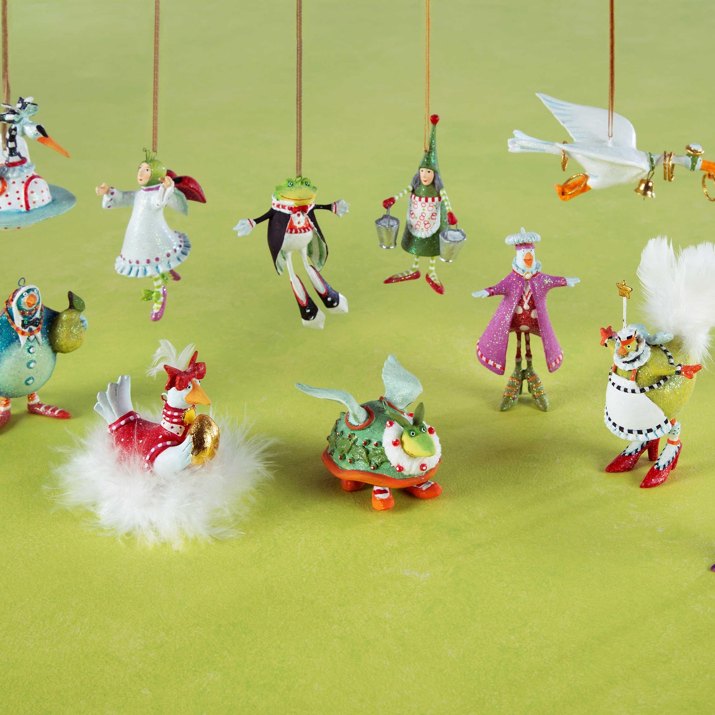 12 Days MINI Ornaments by Patience Brewster SOLD INDIVIDUALLY