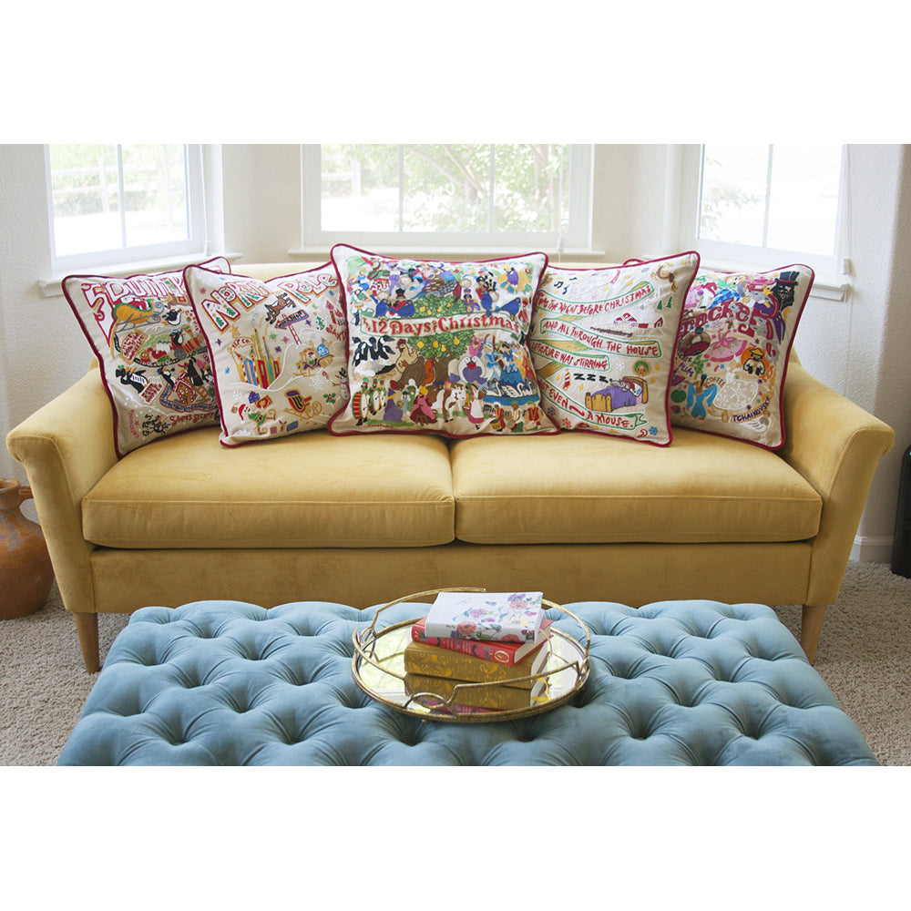 12 Days of Christmas Hand-Embroidered Pillow Quirks!