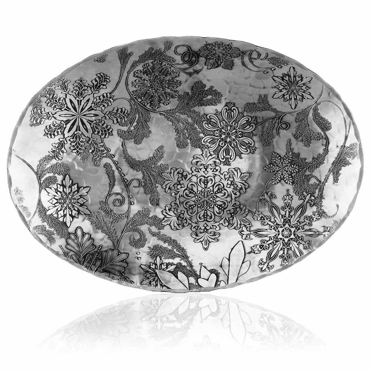 Wintersong Small Oval Dish Wendell August Forge
