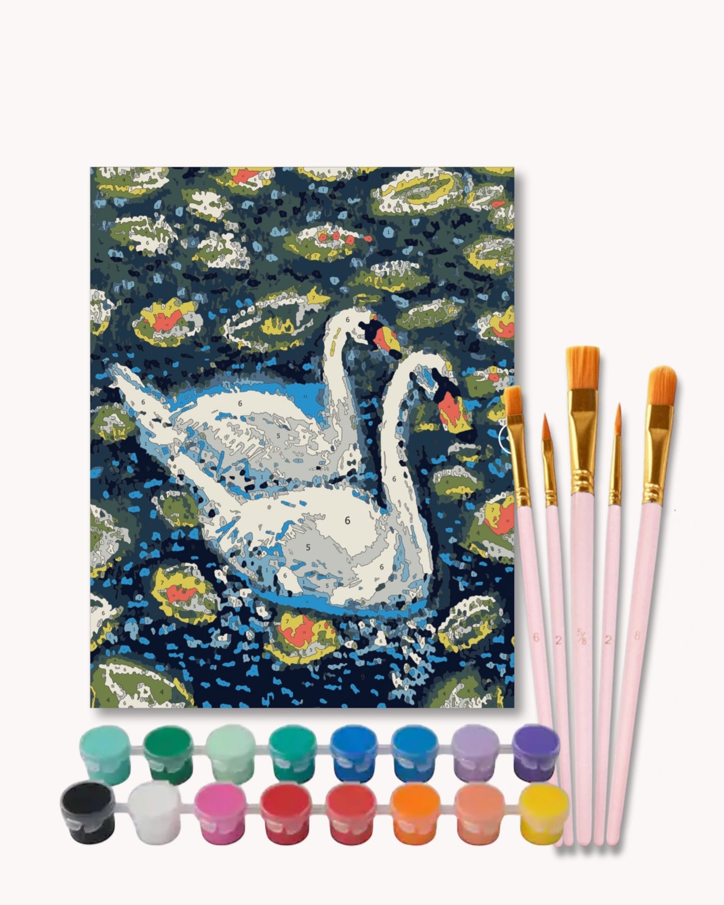Two Swans - Paint by Numbers Kit