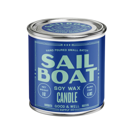 Sail Boat Happy Place Candle Good & Well Supply Co.