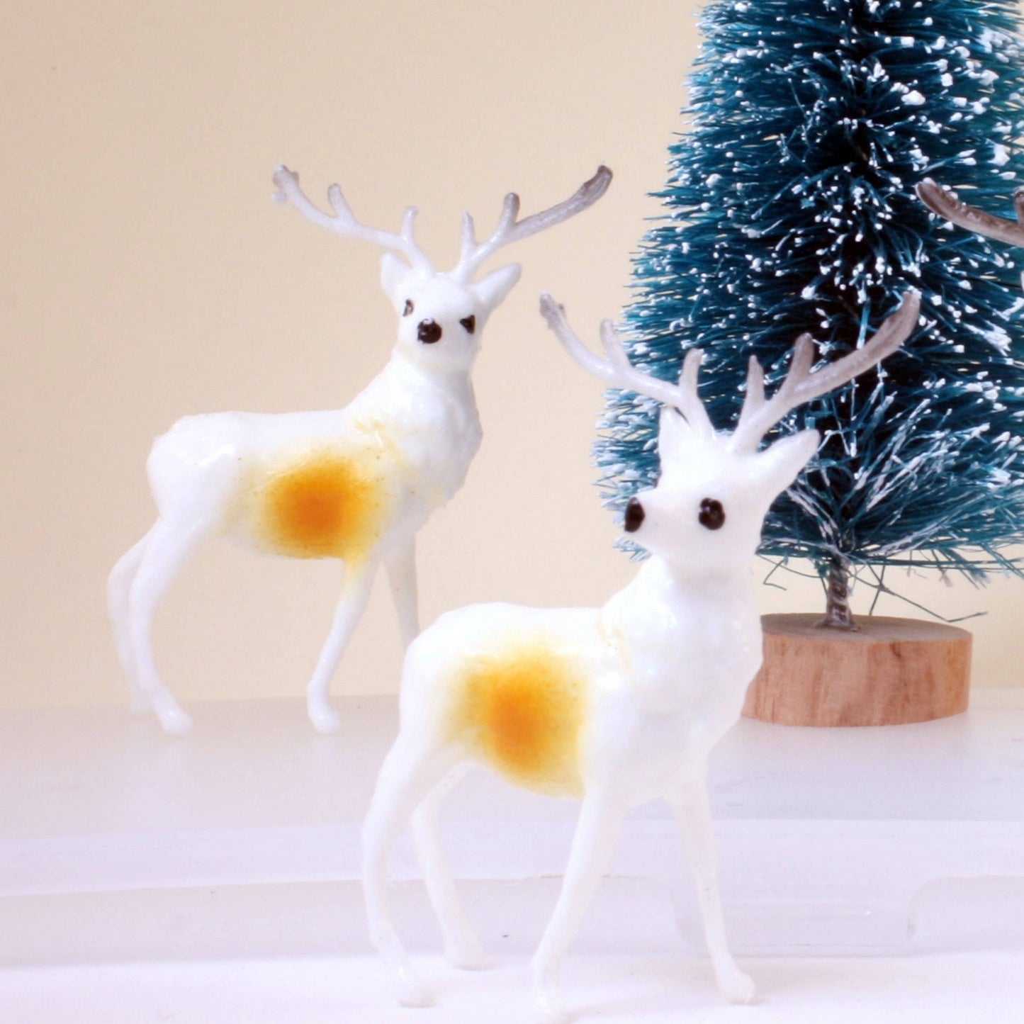 Retro Style 1.5" Reindeer Decorative Figurine, 1960s Quirks!