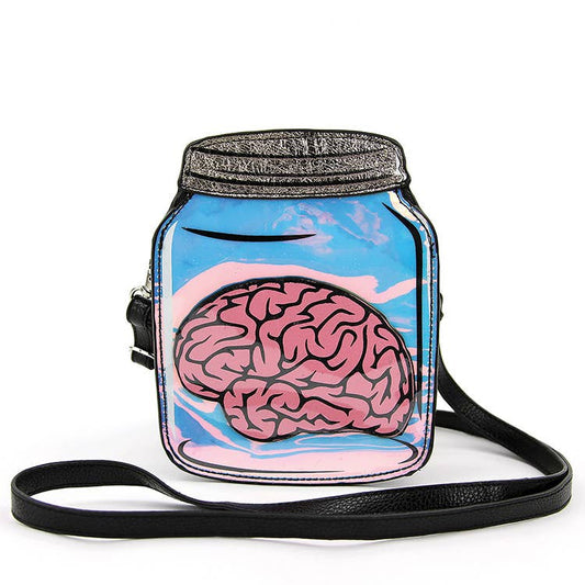 Brainzzzz • Brain in a Jar 🧠 Crossbody Bag