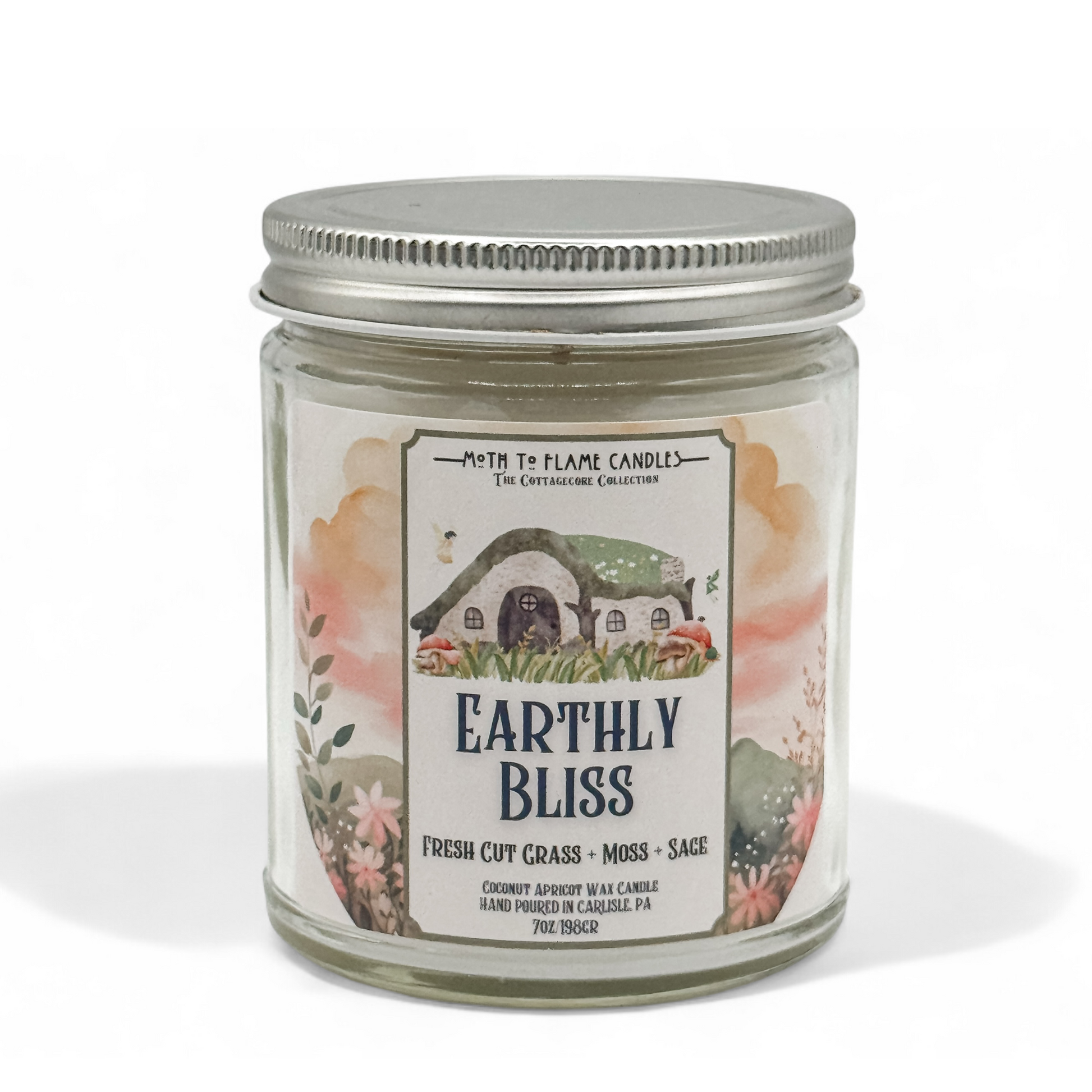 Earthly Bliss – 7 oz Candle Moth to Flame Candles