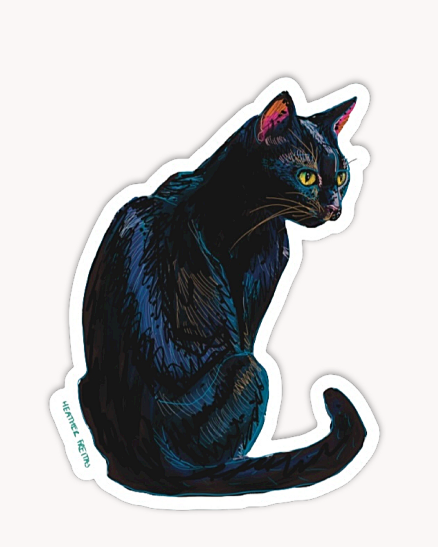 Black Cat Sticker