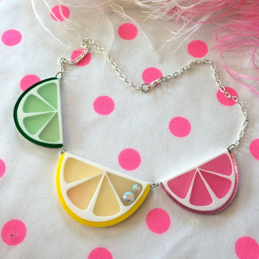 Fruit Slice Acrylic Statement Necklace Quirks!