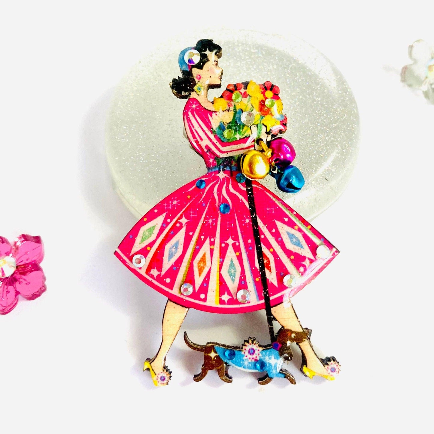 1950s Fancy Lady Brooch by Rosie Rose Parker Quirks!