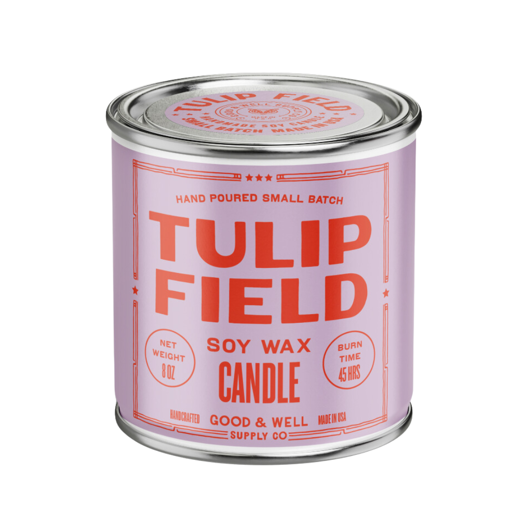 Tulip Field Happy Place Candle Good & Well Supply Co.
