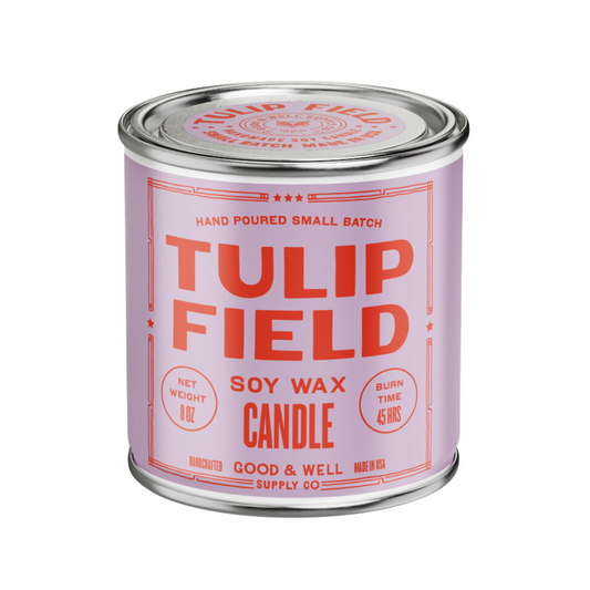Tulip Field Happy Place Candle Good & Well Supply Co.