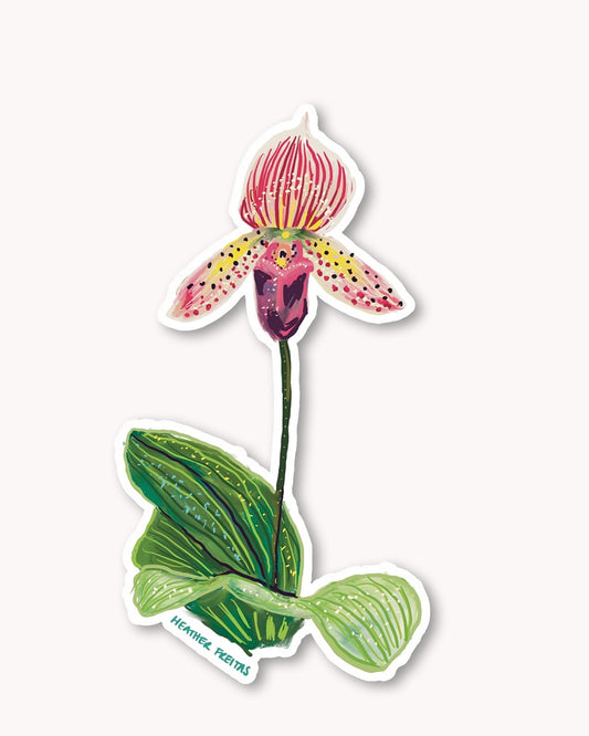 Lady Slipper Sticker