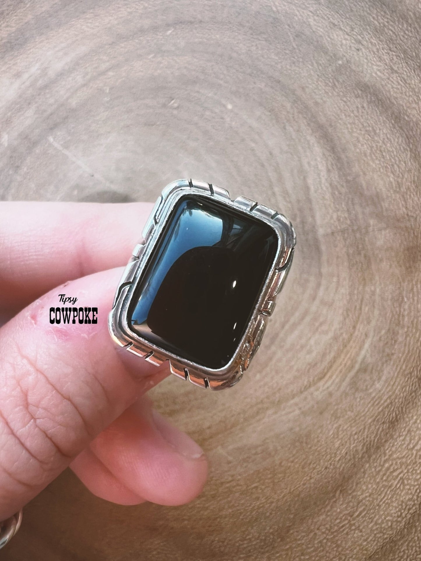 Black Onyx Rectangle Size 6&6.5 Ring - Creative Freedom Collective