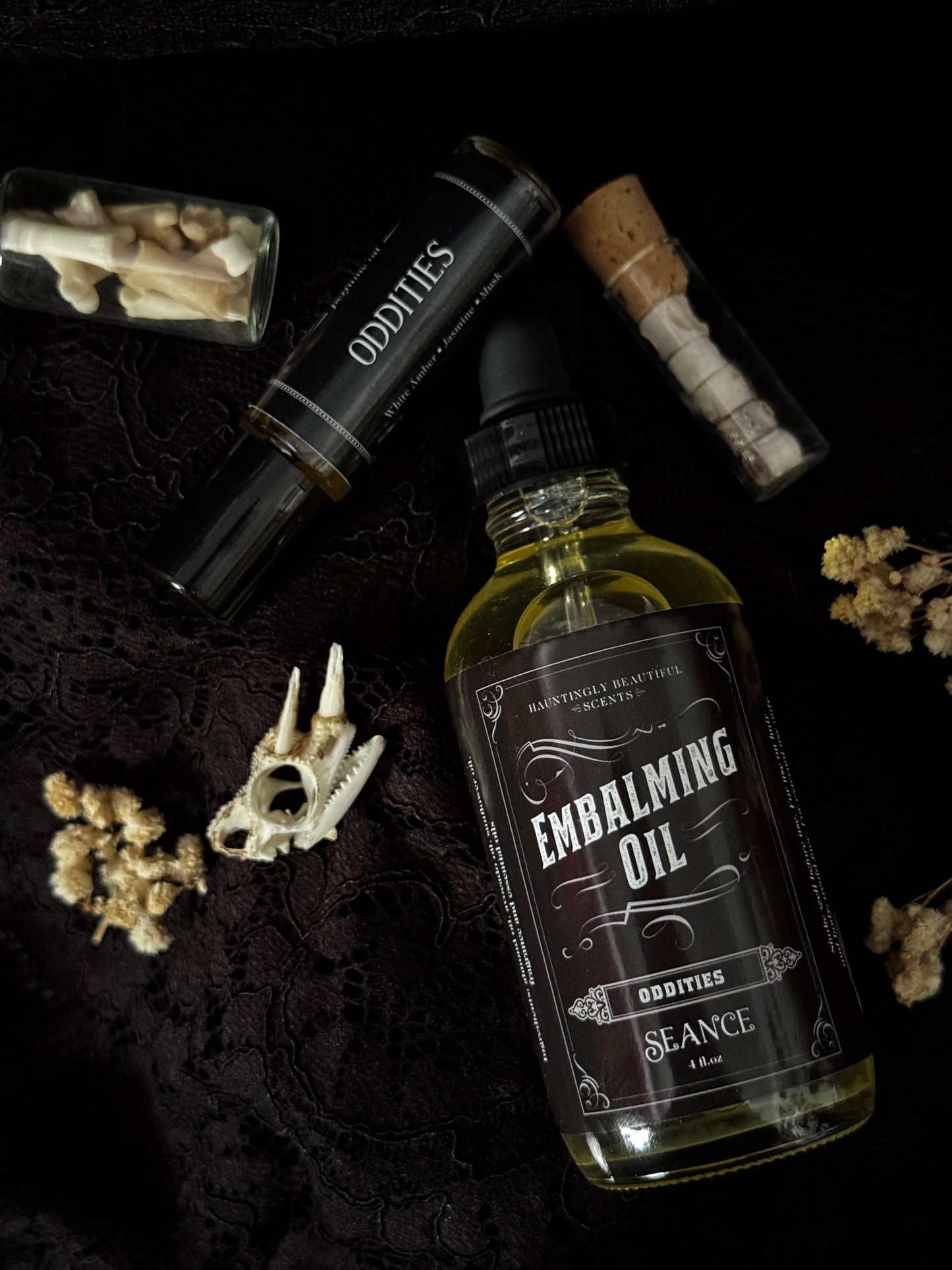 Oddities  - Embalming Lotion Oil - (amber, incense, jasmine)