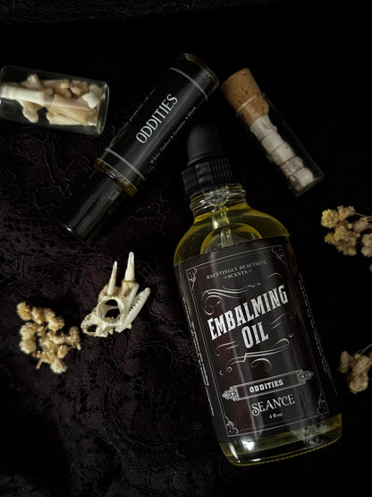 Oddities  - Embalming Lotion Oil - (amber, incense, jasmine)