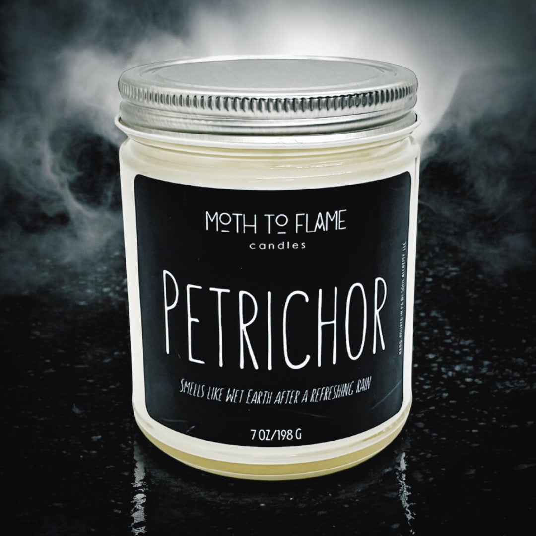 Petrichor – Grounding Earth-Scented Candle (7 oz) Moth to Flame Candles